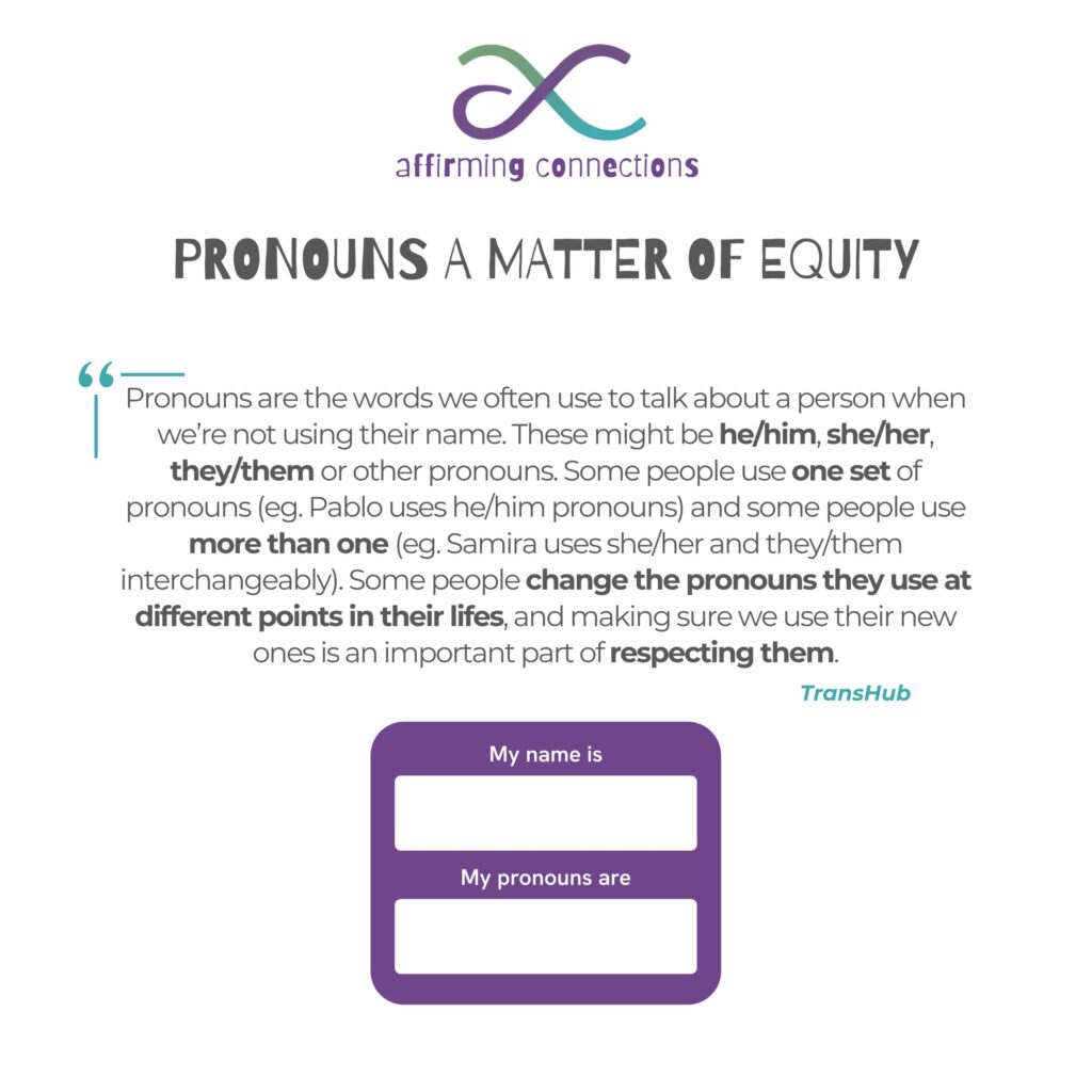 11 - Affirming Connections pronouns